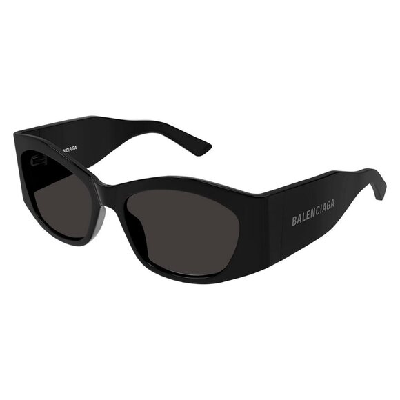 New Authentic  BALENCIAGA Everyday Black Square BB0329S 001 Sunglasses Women - Picture 1 of 4